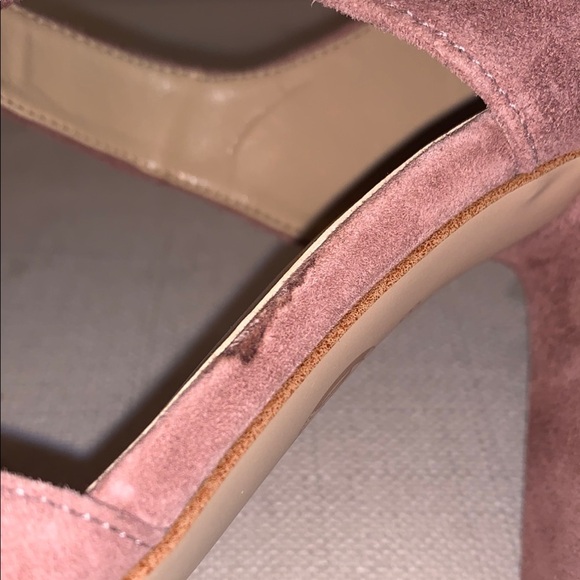 Michael Kors Alana Mauve Blush Pink Mary Jane Block Chunky Heel Pumps Shoes 8.5M - Picture 11 of 13